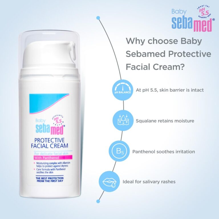 Sebamed Baby Protective Facial Cream 100ml front packaging
