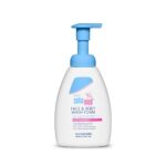 Sebamed baby face and body wash foam for gentle cleansing