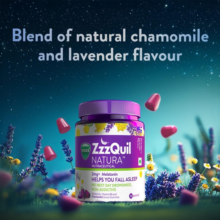 ZzzQuil Natura sleep aid gummies with melatonin pack of 24