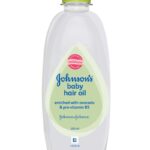 Johnson's Baby Hair Oil with Avocado 200ml bottle for soft and healthy baby hair care