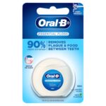 Oral-B Essential Floss Mint Flavor strong shred-resistant dental floss pack for plaque removal and fresh breath