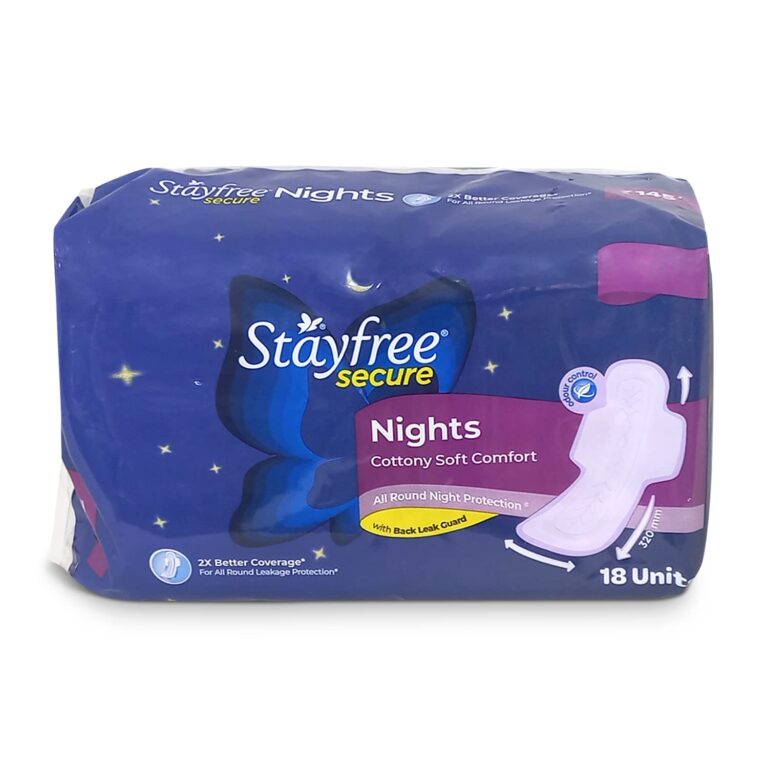 Stayfree Secure Night Cottony Soft Sanitary Pads for Women,