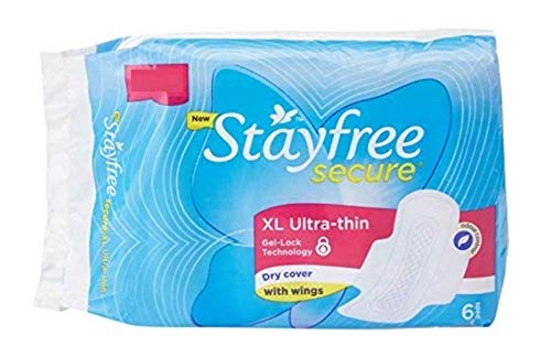 Stayfree Secure XL Ultra Thin Sanitary Napkins with Wings
