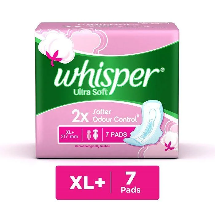 Soft and absorbent sanitary pads for women with XL plus size protection