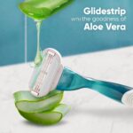 Aloe vera moisture bars on Gillette Venus razor cartridge