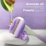 Gillette Venus Breeze Hair Removal Razor for Women with Avocado Oils & Body Butter, Freesia Scent | 3 Blade Smooth Glide Razor for Silky Skin - Image 5
