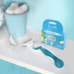 Two Gillette Venus razor refill cartridges for smooth shaving