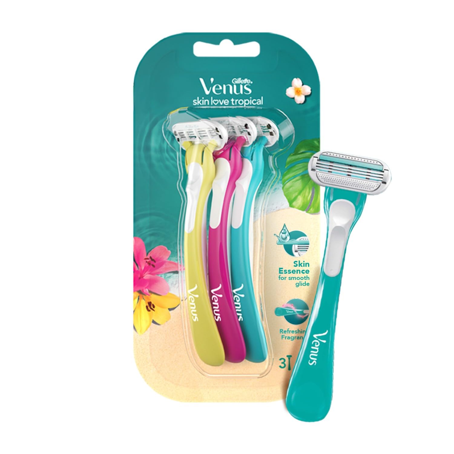 gillette-venus-skin-love-razor-pack-3 Gillette Venus Skin Love razors pack of three for women