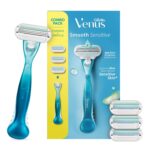Gillette Venus smooth combo pack with razor and refill cartridges