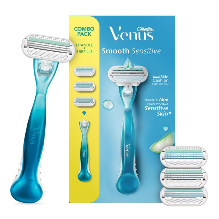 Gillette Venus smooth combo pack with razor and refill cartridges