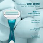 Gillette Venus Smooth Hair Removal Razor for Women with Aloe Vera Moisture Bars, 1 Pc – Smooth & Gentle Shaving - Image 4