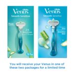 Front view of Gillette Venus Smooth razor packaging