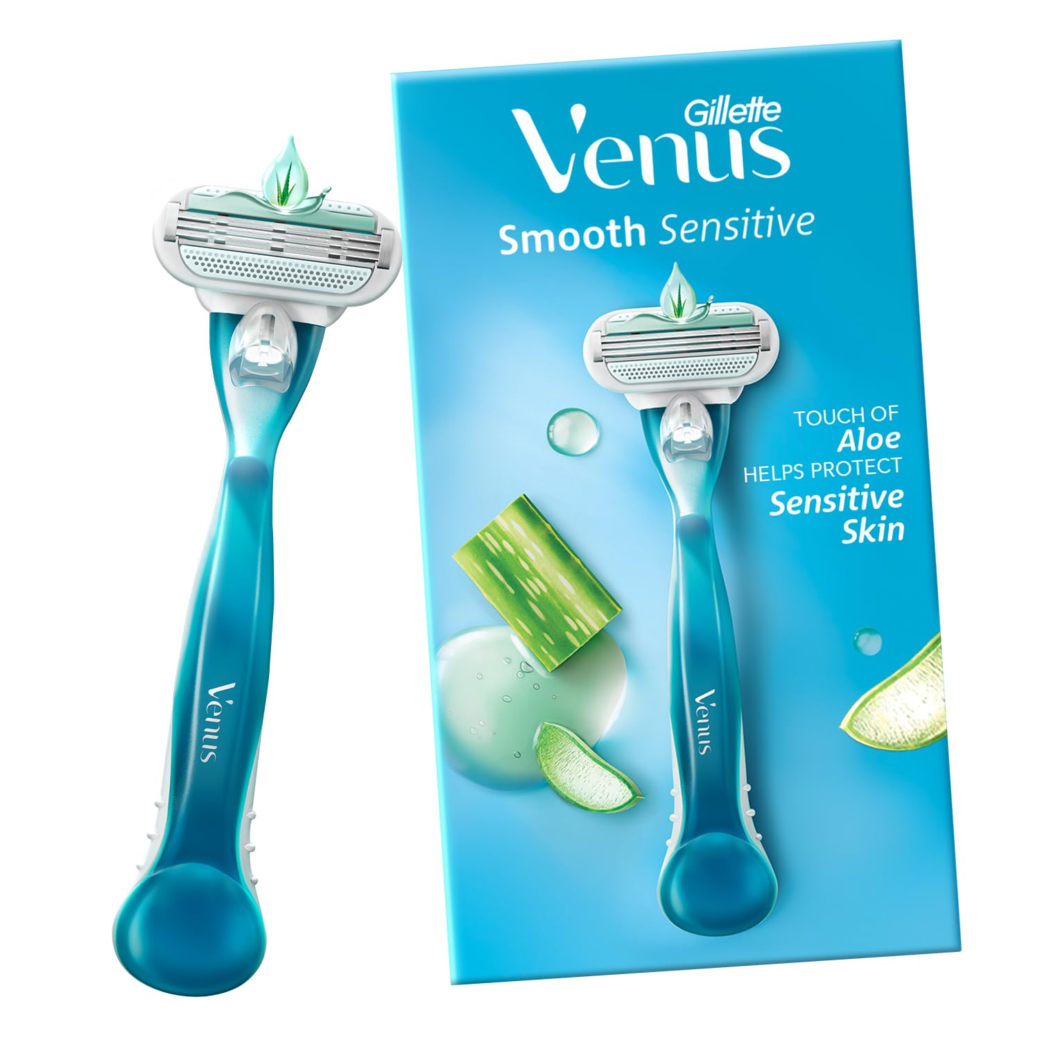 gillette-venus-smooth-women-razor Gillette Venus Smooth razor for women with aloe vera moisture bars