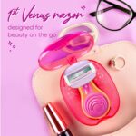 Gillette Venus Snap razor with compact travel case , Small ergonomic handle of Venus Snap body razor