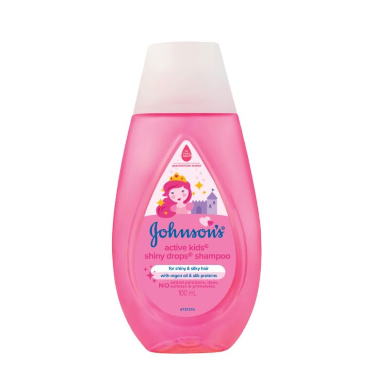 Johnson's Baby Active Kids Shiny Drops Shampoo 100ml for soft and shiny hair