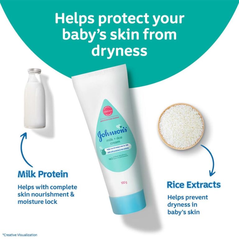 Johnson's baby moisturizing cream for smooth and healthy skin