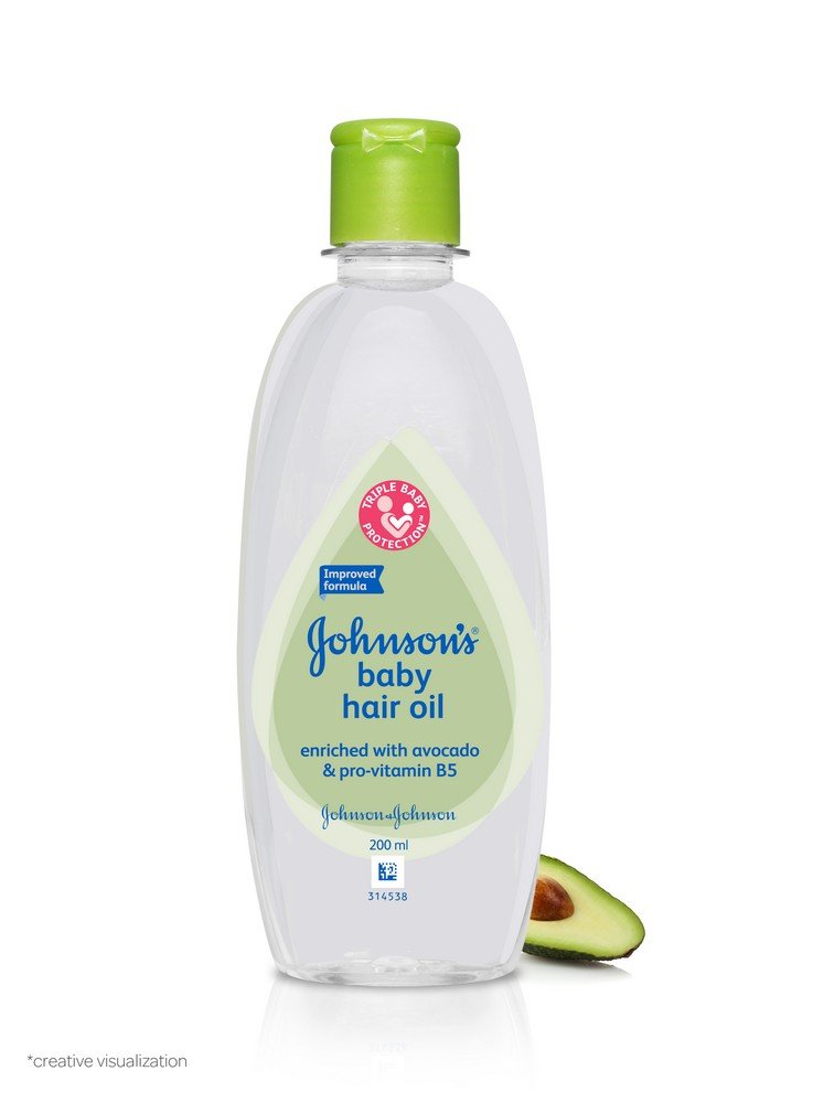 Johnson’s hair oil for babies with nourishing avocado extract