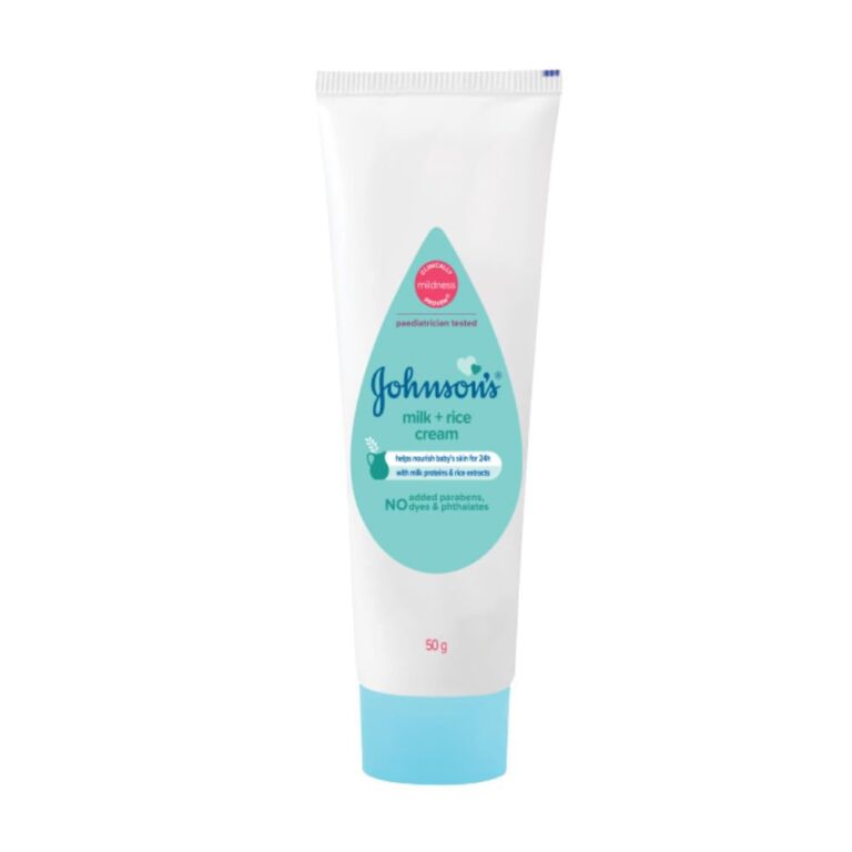 Johnson's baby milk and rice cream 50g for soft and nourished skin
