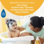 Mild tear free baby shampoo for everyday hair washing