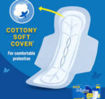 Regular size sanitary pads with wings for all day comfort