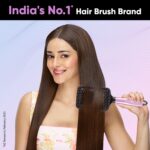 Front view of Vega paddle hair brush designed for gentle detangling