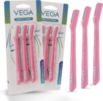Vega eyebrow razor set of 3 for face and eyebrow shaping