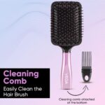 Vega Paddle Hair Brush with Cleaning Comb (E18-PB) | Wide Detangler for Long, Thick & Curly Hair - Image 5