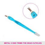Vega Cuticle Trimmer & Pusher CTP-01N – Professional Nail Care Tool for Manicure & Pedicure - Image 3