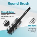 Side angle of Vega round brush designed for hair styling