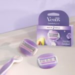 Gillette Venus Comfortglide Razor Refills for Women – 2 Pieces with Avocado Oils & Freesia Scent Soap Gel Bars - Image 4