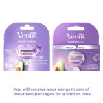 Gillette Venus Comfortglide Razor Refills for Women – 2 Pieces with Avocado Oils & Freesia Scent Soap Gel Bars - Image 2