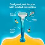 Gillette Venus Women Smooth Razor Combo Pack with 3 Refills, Aloe Vera Smooth Shave - Image 5