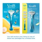 Gillette Venus Women Smooth Razor Combo Pack with 3 Refills, Aloe Vera Smooth Shave - Image 2
