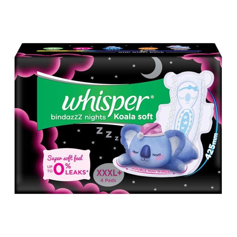 Whisper Bindazzz Nights Koala Soft sanitary pads XXXL+ pack