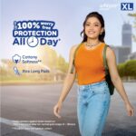 Whisper Choice XL winged sanitary pads for women