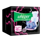 WHISPER BINDAZZZ NIGHTS KOALA SOFT SANITARY PADS, 4 XXXL+ PADS, Longer & Wider Back - Image 2