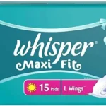 Whisper maxi night pads large size pack for secure overnight protection