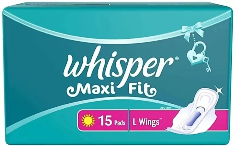 Whisper maxi night pads large size pack for secure overnight protection