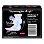 WHISPER BINDAZZZ NIGHTS KOALA SOFT SANITARY PADS, 4 XXXL+ PADS, Longer & Wider Back - Image 3