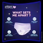 Period panty with 360 degree leakage protection and secure fit