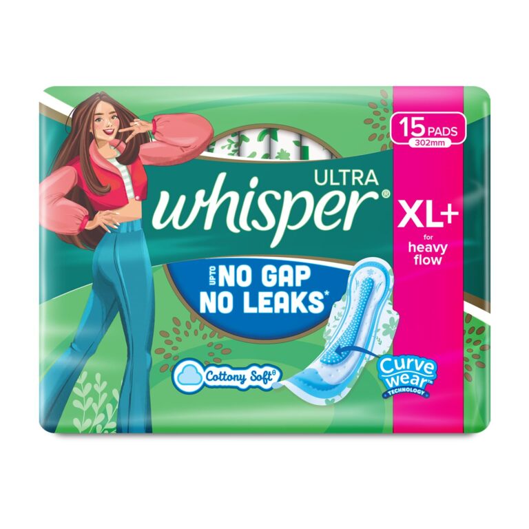 Whisper Ultra Clean XL Plus sanitary pads pack of 15