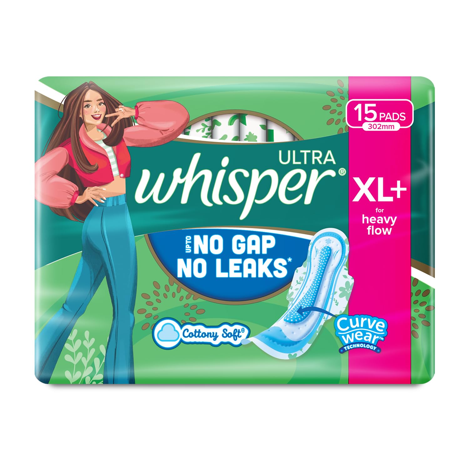 whisper-ultra-clean-xl-plus-15-pads-pack Whisper Ultra Clean XL Plus sanitary pads pack of 15