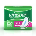 Whisper Ultra Clean Pads for Women XL Plus – 7 Pads with Secure Wings & Odor Control