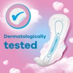 Whisper ultra soft pads for secure fit and leak protection