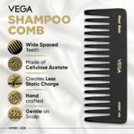Vega Shampoo Comb HMBC-406 wide tooth detangling comb