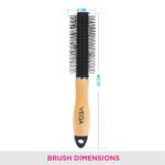 Vega Wooden Handle Styling Brush for Smooth and Frizz-Free Hair