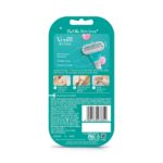 Back packaging showing details of Venus Skin Love razor