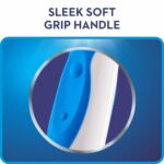 Toothbrush handle design for comfortable grip and control