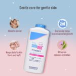 Gentle baby powder with allantoin for delicate skin care