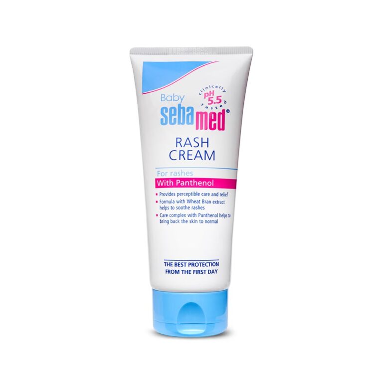 Front view of Sebamed baby rash cream 100 ml packaging